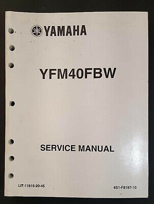 OEM 07 Yamaha Big Bear YFM40FBW YFM 40 YFM 40 FBW Service Manual