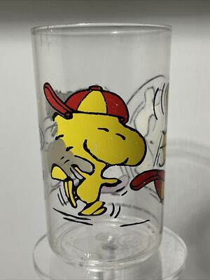 Charles Schulz Peanuts Woodstock 1965 United Feature 8 Oz.plastic Tumbler Rare!