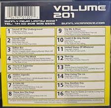 SF201    SUNFLY KARAOKE CDG VERY RARE, NOT SOLD IN THE USA LOT UK