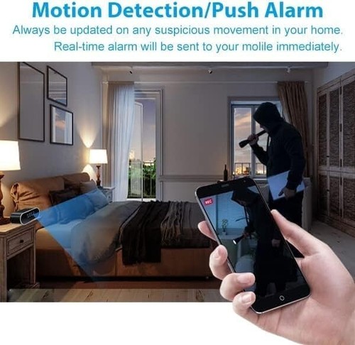 Cámara Espia Oculta Reloj Despertador Seguridad 1080P Detector Movimiento NUEVO - Imagen 23 de 24