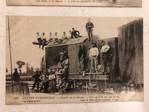 Ref_11 ONE AMONG MANY World War 1 WW1 Vintage Classic Postcard Black White Train - Picture 4 of 12