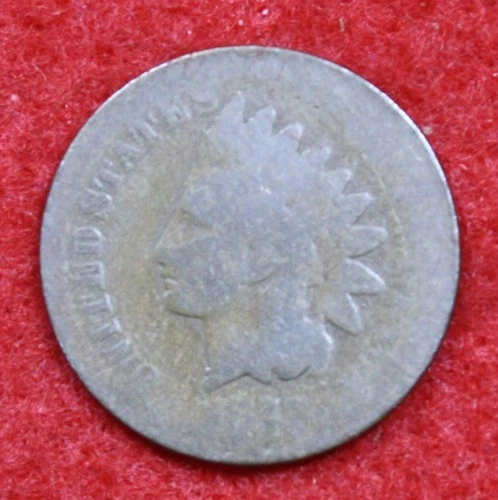 1877 Indian Head Cent Penny AG Collector Coin IH983