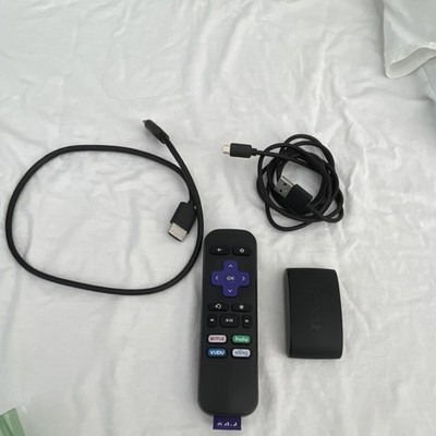 Roku 3930X Media Streamer Black Wi-Fi HDMI Remote HDMI Cable Audio/Video Outputs