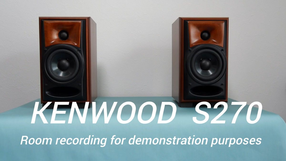 KENWOOD スピーカー　S270 KENWOOD S270 2-Way Speaker Pair Maple Horn's Natural Sound from