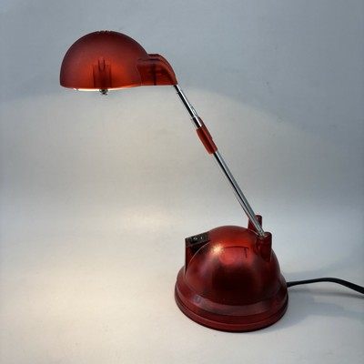 Vintage IKEA Espressivo Metallic Red Telescopic Halogen Desk Lamp