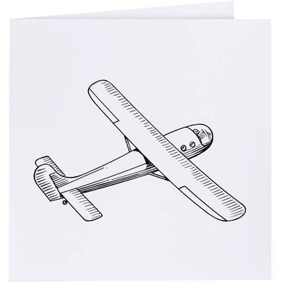 Grußkarten ''Fliegender Segelflugzeug'' (GC046802)