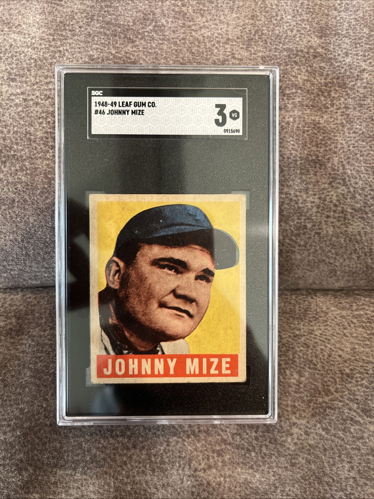 1948-49 Leaf - Johnny Mize #46 SGC 3