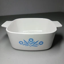 Corning Ware A-1 1/2-B  1.5L Casserole Dish Blue Corn Flower Nice Replacement 