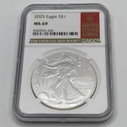 2025 American Silver Eagle NGC MS69