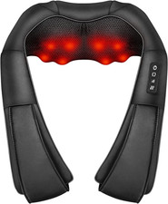Neck Massager with Heat, Shiatsu Massager Deep Tissue 3D Kneading 