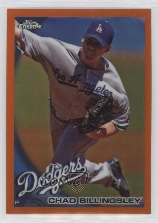 2010 Topps Chrome Orange Refractor Chad Billingsley #145 0d3m