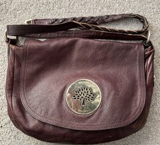 Bolso Bandolera Mulberry Daria de Hombro o Bandolera en Cuero Rojo Granate Suave.