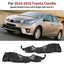 Front Left & Right Fender Liner Splash Shield For Toyota Corolla 2014 2015 2016