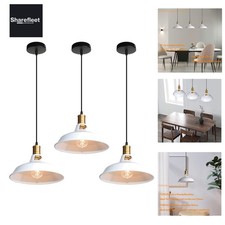 Retro Pendelleuchte, Ø27cm Hängelampe Vintage Industrial Style Metall Deckenl...