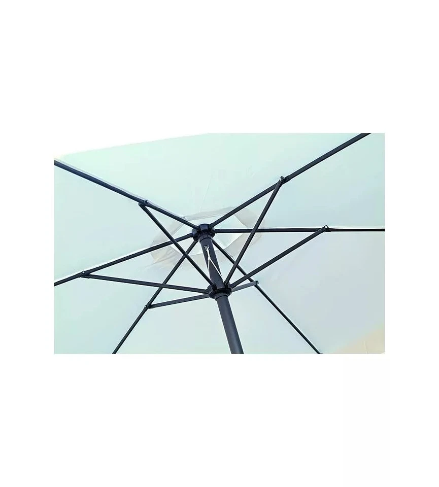 OMBRELLONE DA GIARDINO RETTANGOLARE ESSENZA IN POLIESTERE BIANCO 2X3 MT - Immagine 2 di 3