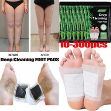 10pcs Natural Bamboo Detox Foot Patches Remove Toxins Deep Cleansing Foot Pads