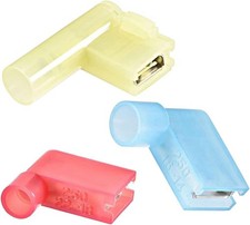 Nylon Flag Spade Quick Disconnects Female Wire Connectors Style: 22-10 AWG Kit