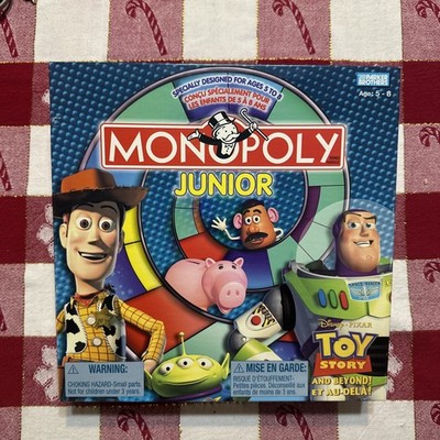 Parker Brothers Toy Story Monopoly Junior Board Game Toy 2002 Y2K Complete Game 