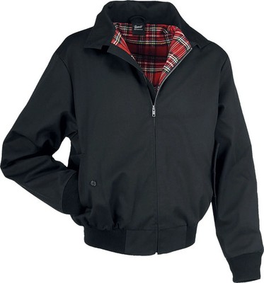 Brandit Bomberjacke Herren Lord Canterbury schwarz Basics, Rockabilly