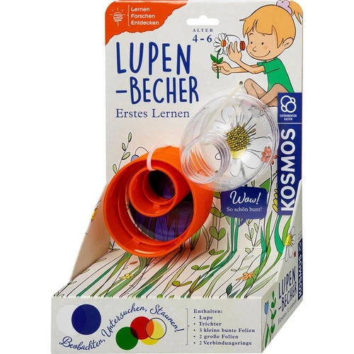 Kosmos Lupenbecher Lernen Forschen Entdecken Entdecker-Set 3-fach Lupe Trichter