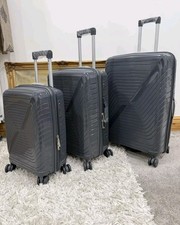 3 Piece Suitcase Luggage Set PP Cabin High Quality Travel 4 Wheel Lightweight