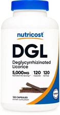 Nutricost DGL (Deglycyrrhizinated Licorice Extract) 120 Capsules (5000mg)