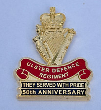 UDR ULSTER DEFENCE REGIMENT FLAG POLICE REMEMBRANCE VETERAN RIR RUC pin badge 3