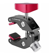 Super Clamp Mic Mount with 1/4 to 5/8 Screw Max Load 4.4lb for Photo Gear