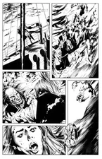 Butch Guice THE FUTURISTS #3 Original  BLUELINES Comic Interior Panel Page Art 3