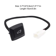 W/Red Light Electric Tailgate Trunk Release Switch Button Car Trunk Lock Door