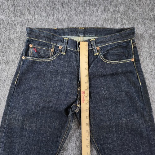 Polo Ralph Lauren Jeans Uomo 30x32 Slim Fit Lavaggio Scuro Denim Dritto 018 - Foto 15 di 21