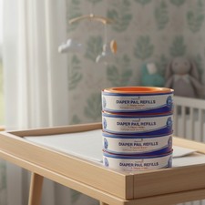 Daily Freshness: 1300 Count Diaper Genie Refills, 4-Pack, Easy Affordable