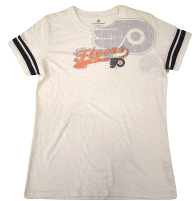 Level Wear Womens Philadelphia Flyers Hockey White Shirt NWT XL