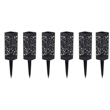 6 Pieces Cemetery Vase with Stake Weather-Resistant Cemetery Vase with Spike
