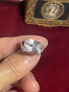 Magnifique Bague En Argent Massif Et Brillant Taille 56/ 11Gr