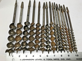 GROUP OF 15 RUSSELL JENNINGS AUGER BITS