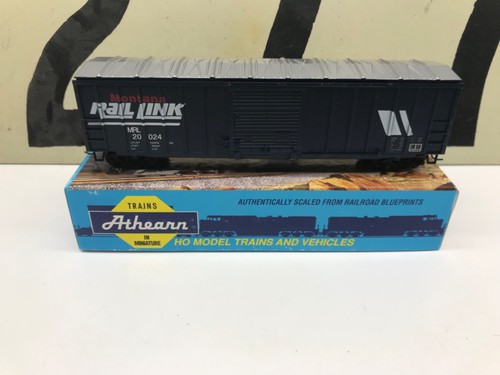 Vagón de carga Athearn escala Ho Montana Rail Link 50' Railbox #20024 montado RTR  | Condition: New