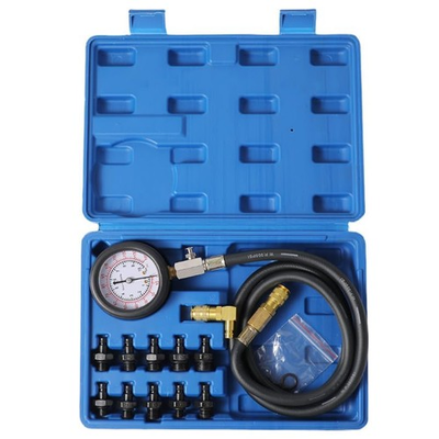 #ad Oil Pressure Tester Tool Gauge kit 0 140 PSI blue 2 $24.59