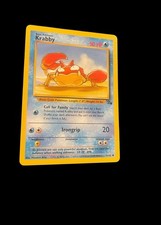 Carte Pokemon Krabby 51/62 Basique Pokemon 50 CV LV.20 1999 Sorciers