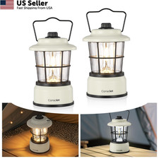 Consciot CL1 Mini Dual Light Sources LED Lantern, Retro Style 2 Pack, White