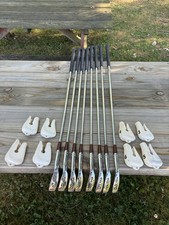Vintage RARE Wilson Patty Berg Crest Golf Irons With Head Covers 3-PW