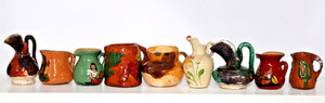 9 Miniture Collectible Pitchers.  #114