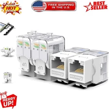 Cat 6 Tool-Less RJ45 Keystone Jack 12-Pack – Future-Ready Network Connectors
