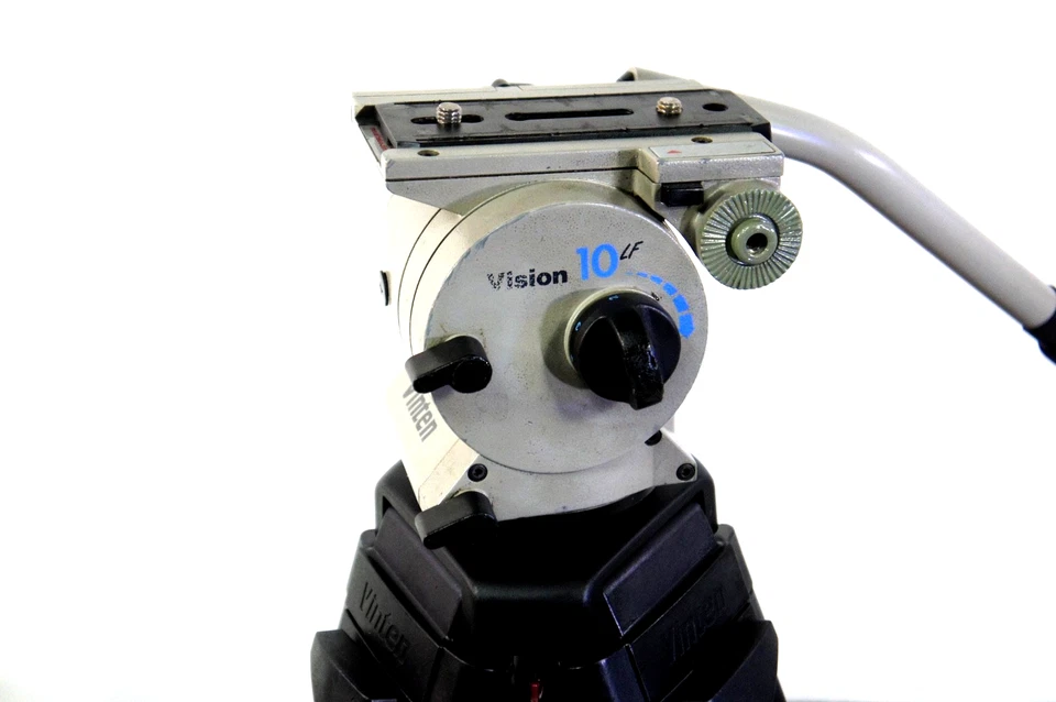 VINTEN VISION 10 LF PANBAR PLT TDKN MIDSPR CARBON 2D TRIPOD BAG SERVICED 37.5Lbs - Image 4 of 4