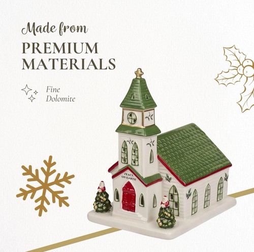 Spode – Christmas Tree Collection Miniature Christmas Village Church - Picture 3 of 6