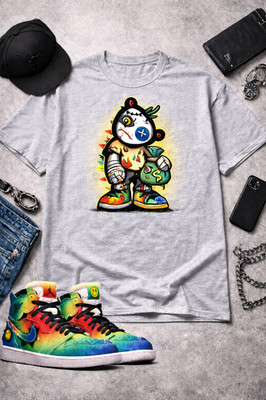 Big & Tall Addicted to Dope $hit Retro Air J1 Sneaker Tee Shirt Graphic T Shirt