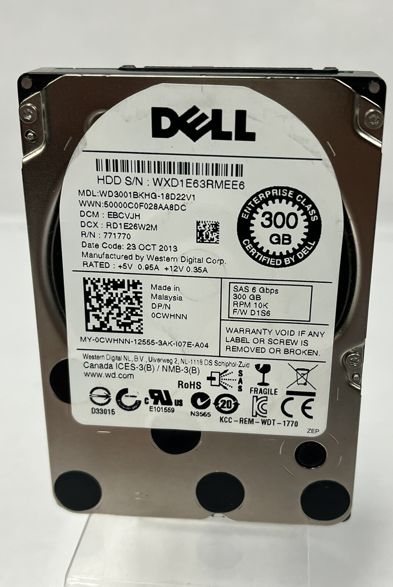 Dell Western Digital WD3001BKHG-18D22V1 300GB 2.5