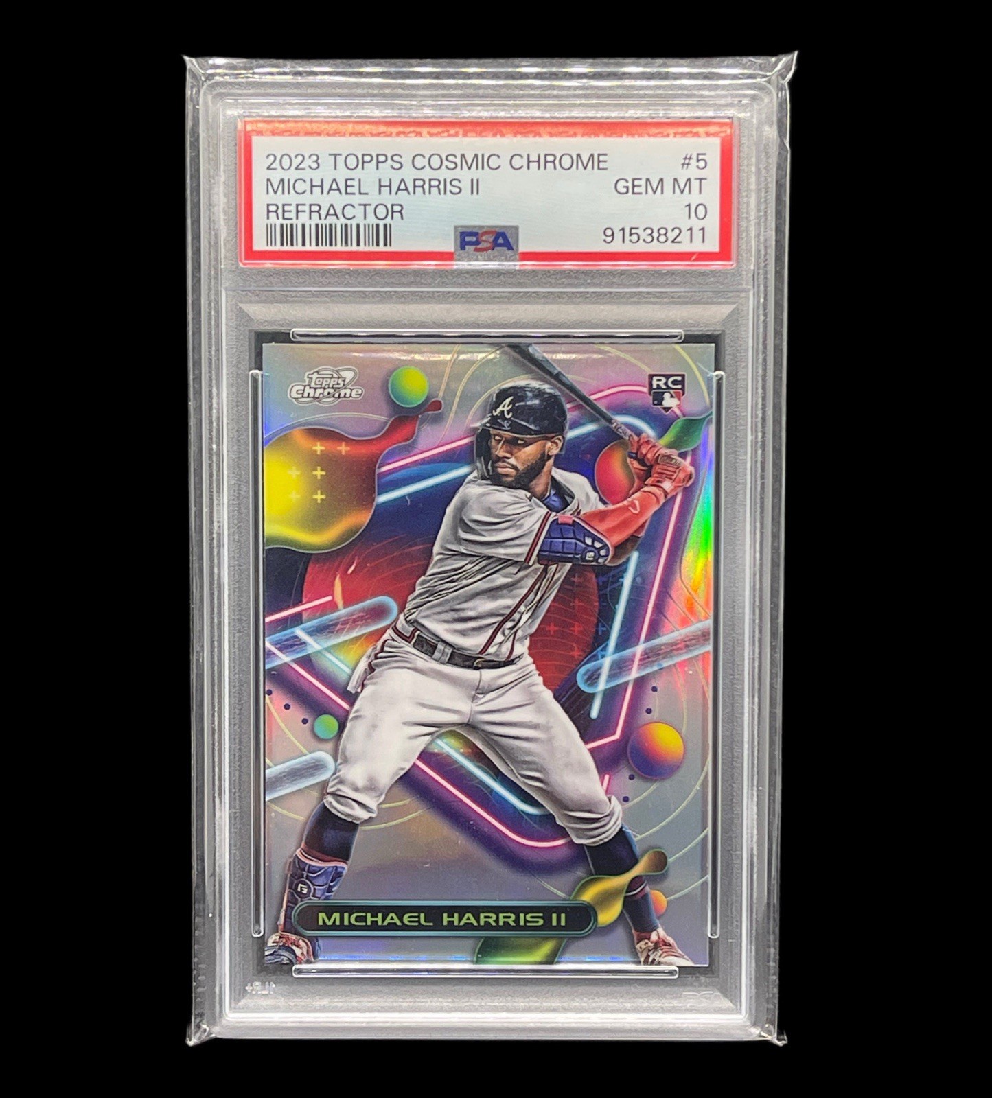 2023 Topps Cosmic Chrome - Michael Harris II #5 Refractor (RC) PSA 10