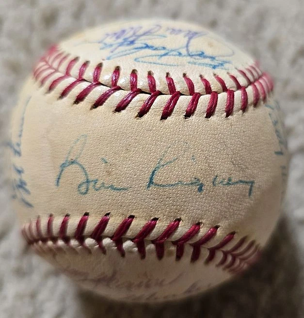 1967 California Angels Team Signed AUTO American League Joe Cronin Baseball  LOA - Image 4 of 4
