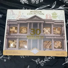 True Genius Museum Collection Puzzle Brain Teaser OPEN BOX Wood & Metal COMP.